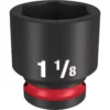 Milwaukee 49-66-6212 SHOCKWAVE Impact Duty 1/2 Drive 1-1/8 Standard 6 Point Socket