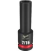 Milwaukee 49-66-6221 SHOCKWAVE Impact Duty 1/2 Drive 7/16 Deep 6 Point Socket