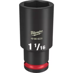 Milwaukee 49-66-6231 SHOCKWAVE Impact Duty 1/2 Drive 1-1/16 Deep 6 Point Socket