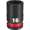 Milwaukee 49-66-6248 SHOCKWAVE Impact Duty 1/2 Drive 16MM Standard 6 Point Socket -GREATLAKESPOWERTOOLS Sales 49 66 6248 37861.1648496983