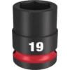 Milwaukee 49-66-6251 SHOCKWAVE Impact Duty 1/2 Drive 19MM Standard 6 Point Socket