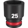 Milwaukee 49-66-6258 SHOCKWAVE Impact Duty 1/2 Drive 26MM Standard 6 Point Socket