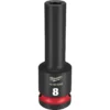 Milwaukee 49-66-6269 SHOCKWAVE Impact Duty 1/2 Drive 8MM Deep 6 Point Socket -GREATLAKESPOWERTOOLS Sales 49 66 6269 37948.1648651070