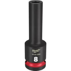 Milwaukee 49-66-6269 SHOCKWAVE Impact Duty 1/2 Drive 8MM Deep 6 Point Socket
