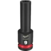 Milwaukee 49-66-6270 SHOCKWAVE Impact Duty 1/2 Drive 9MM Deep 6 Point Socket -GREATLAKESPOWERTOOLS Sales 49 66 6270 37640.1648668061
