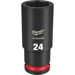 Milwaukee 49-66-6285 SHOCKWAVE Impact Duty 1/2 In. Drive 24MM Deep 6 Point Socket