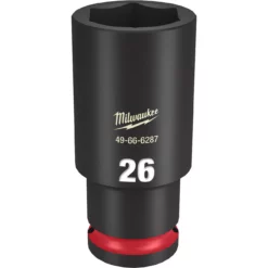 Milwaukee 49-66-6287 SHOCKWAVE Impact Duty 1/2 Drive 26MM Deep 6 Point Socket
