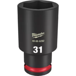 Milwaukee 49-66-6292 SHOCKWAVE Impact Duty 1/2 Drive 31MM Deep 6 Point Socket