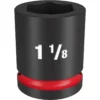 Milwaukee 49-66-6309 SHOCKWAVE Impact Duty 3/4 Drive 1-1/8 Standard 6 Point Socket -GREATLAKESPOWERTOOLS Sales 49 66 6309 03124.1657718485