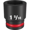 Milwaukee 49-66-6312 SHOCKWAVE Impact Duty 3/4 Drive 1-5/16 Standard 6 Point Socket -GREATLAKESPOWERTOOLS Sales 49 66 6312 25320.1657720849