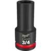 Milwaukee 49-66-6335 SHOCKWAVE Impact Duty 3/4 Drive 3/4 Deep 6 Point Socket