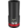 Milwaukee 49-66-6338 SHOCKWAVE Impact Duty 3/4 Drive 15/16 Deep 6 Point Socket