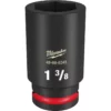 Milwaukee 49-66-6345 SHOCKWAVE Impact Duty 3/4 Drive 1-3/8 Deep 6 Point Socket -GREATLAKESPOWERTOOLS Sales 49 66 6345 43339.1658947692