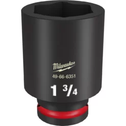 Milwaukee 49-66-6351 SHOCKWAVE Impact Duty 3/4 Drive 1-3/4 Deep 6 Point Socket