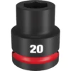 Milwaukee 49-66-6358 SHOCKWAVE Impact Duty 3/4 Drive 20MM Standard 6 Point Socket 2 Milwaukee 49-66-6358 SHOCKWAVE Impact Duty 3/4 Drive 20MM Standard 6 Point Socket -GREATLAKESPOWERTOOLS Sales 49 66 6358 91829.1657824010
