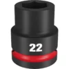 Milwaukee 49-66-6360 SHOCKWAVE Impact Duty 3/4 Drive 22MM Standard 6 Point Socket
