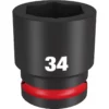Milwaukee 49-66-6372 SHOCKWAVE Impact Duty 3/4 Drive 34MM Standard 6 Point Socket 2 Milwaukee 49-66-6372 SHOCKWAVE Impact Duty 3/4 Drive 34MM Standard 6 Point Socket -GREATLAKESPOWERTOOLS Sales 49 66 6372 43680.1657811707