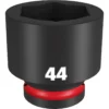 Milwaukee 49-66-6382 SHOCKWAVE Impact Duty 3/4 Drive 44MM Standard 6 Point Socket