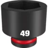 Milwaukee 49-66-6387 SHOCKWAVE Impact Duty 3/4 Drive 49MM Standard 6 Point Socket