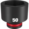 Milwaukee 49-66-6388 SHOCKWAVE Impact Duty 3/4 Drive 50MM Standard 6 Point Socket -GREATLAKESPOWERTOOLS Sales 49 66 6388 03441.1658939237