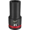 Milwaukee 49-66-6396 SHOCKWAVE Impact Duty 3/4 Drive 21MM Deep 6 Point Socket