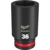 Milwaukee 49-66-6411 SHOCKWAVE Impact Duty 3/4 Drive 36MM Deep 6 Point Socket