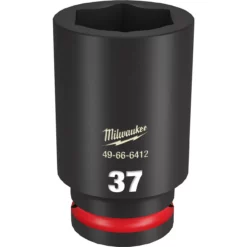 Milwaukee 49-66-6412 SHOCKWAVE Impact Duty 3/4 Drive 37MM Deep 6 Point Socket