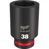 Milwaukee 49-66-6413 SHOCKWAVE Impact Duty 3/4 Drive 38MM Deep 6 Point Socket 2 Milwaukee 49-66-6413 SHOCKWAVE Impact Duty 3/4 Drive 38MM Deep 6 Point Socket -GREATLAKESPOWERTOOLS Sales 49 66 6413 61294.1659116654