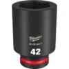 Milwaukee 49-66-6417 SHOCKWAVE Impact Duty 3/4 Drive 42MM Deep 6 Point Socket -GREATLAKESPOWERTOOLS Sales 49 66 6417 76600.1657817240