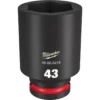Milwaukee 49-66-6418 SHOCKWAVE Impact Duty 3/4 Drive 43MM Deep 6 Point Socket