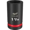 Milwaukee 49-66-6509 SHOCKWAVE Impact Duty 1 Drive 1-5/16 Deep 6 Point Socket