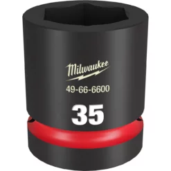 Milwaukee 49-66-6600 SHOCKWAVE Impact Duty 1 Drive 35MM Standard 6 Point Socket