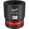 Milwaukee 49-66-6602 SHOCKWAVE Impact Duty 1 Drive 38MM Standard 6 Point Socket -GREATLAKESPOWERTOOLS Sales 49 66 6602 04264.1658856673