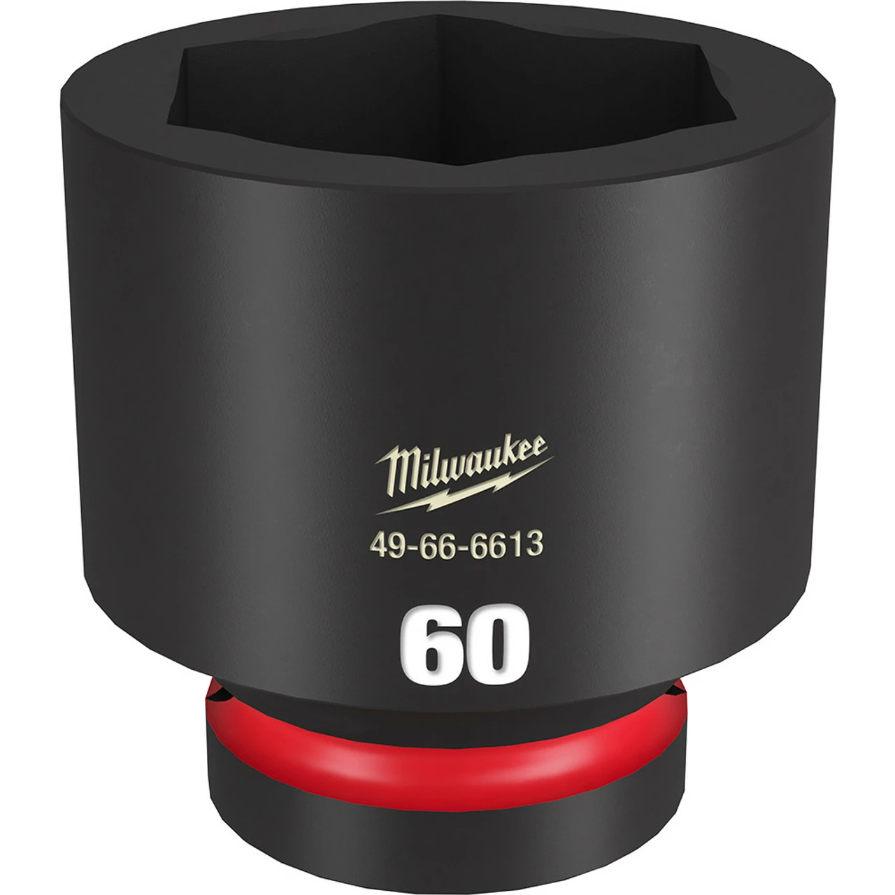 Milwaukee 49-66-6613 SHOCKWAVE Impact Duty 1 In. Drive 60MM Standard 6 Point Socket 3 Milwaukee 49-66-6613 SHOCKWAVE Impact Duty 1 In. Drive 60MM Standard 6 Point Socket