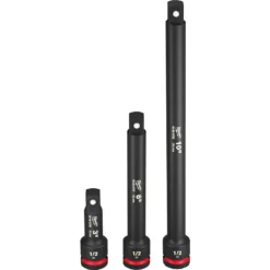 Milwaukee 49-66-6715 3PC Impact Duty 1/2 Drive Extension Set