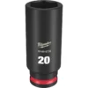 Milwaukee 49-66-6738 SHOCKWAVE Impact Duty 3/8 Drive 20MM Deep 6 Point Socket 1 Milwaukee 49-66-6738 SHOCKWAVE Impact Duty 3/8 Drive 20MM Deep 6 Point Socket -GREATLAKESPOWERTOOLS Sales 49 66 6738 71618.1659706844