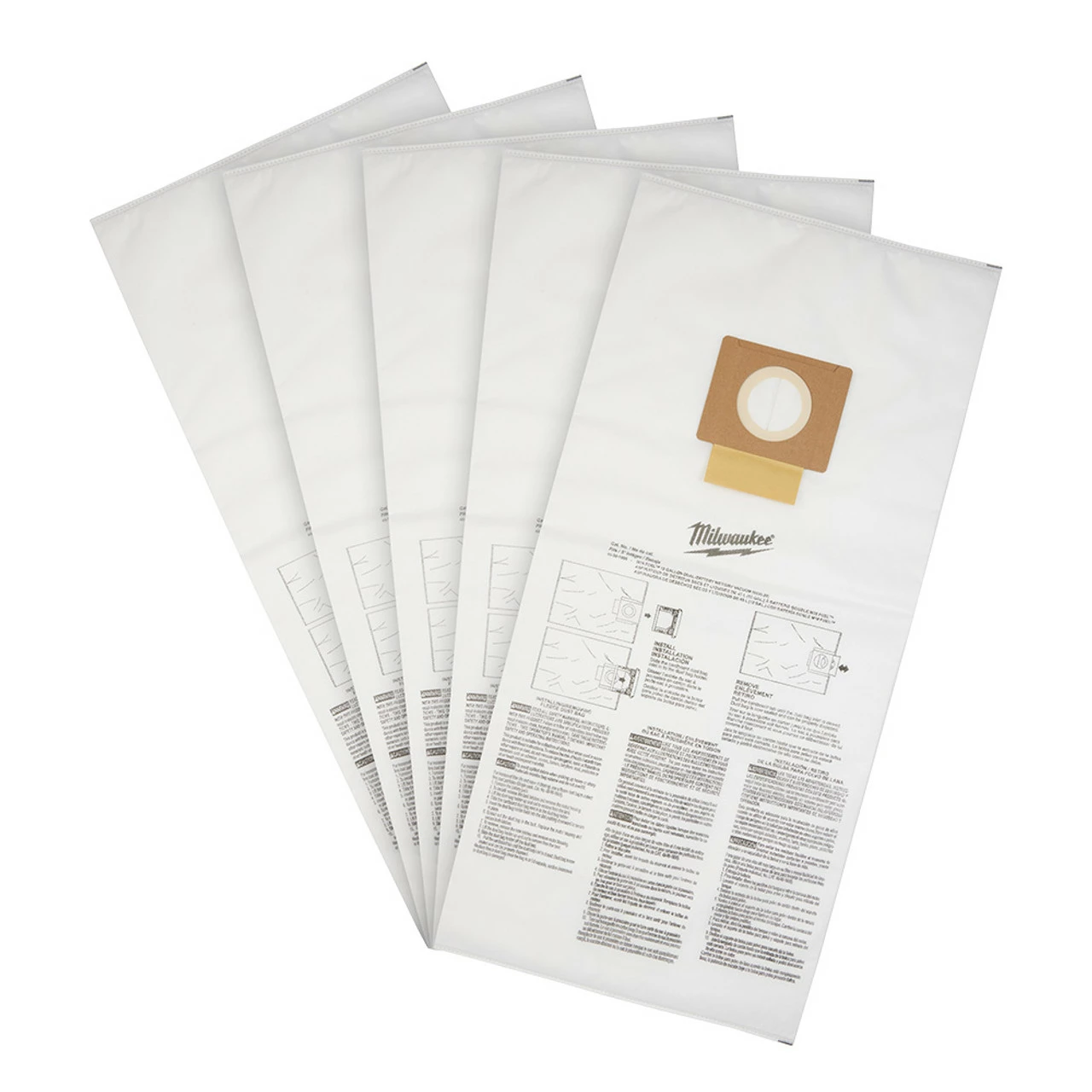 Milwaukee 49-90-1999 Fleece Dust Bags (5PK) - 12 Gallon 3 Milwaukee 49-90-1999 Fleece Dust Bags (5PK) - 12 Gallon