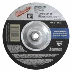 Milwaukee 49-94-7025 7 In X 1/4 In X 5/8-11 In Grinding Wheel(Type 27)