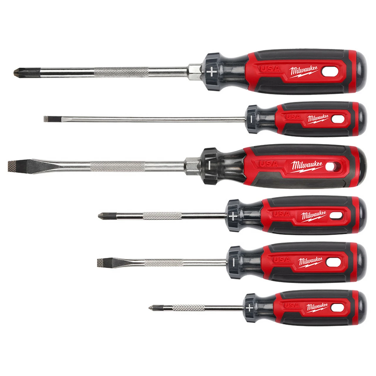 Milwaukee MT200-6 6PC Cushion Grip Screwdriver Set USA 3 Milwaukee MT200-6 6PC Cushion Grip Screwdriver Set USA